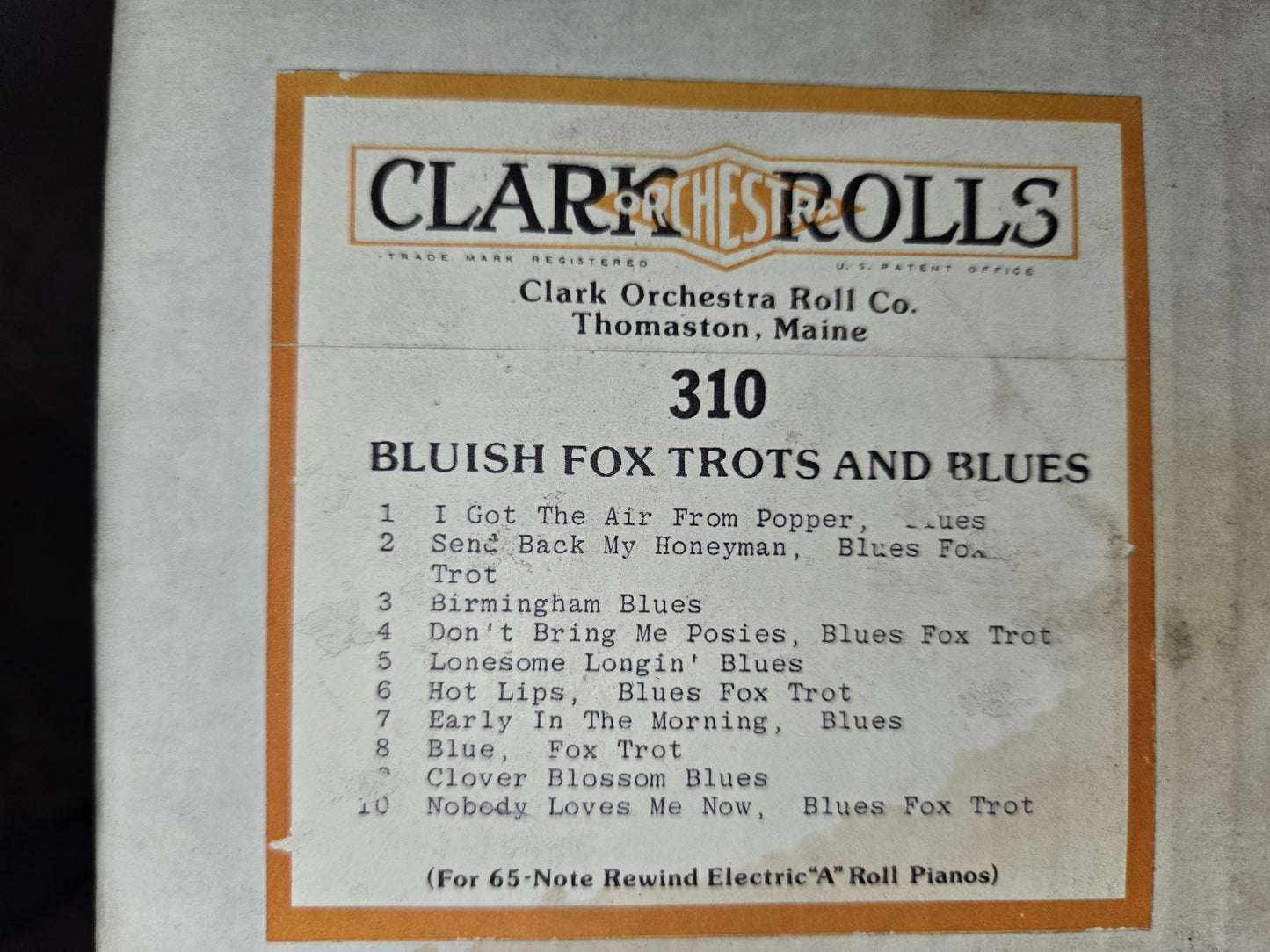 A-roll A-310 RECUT Nickelodeon Roll Bluish Fox Trots & Blues