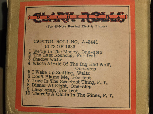 A-Roll A-2441 RECUT Nickelodeon Roll Hits of 1933