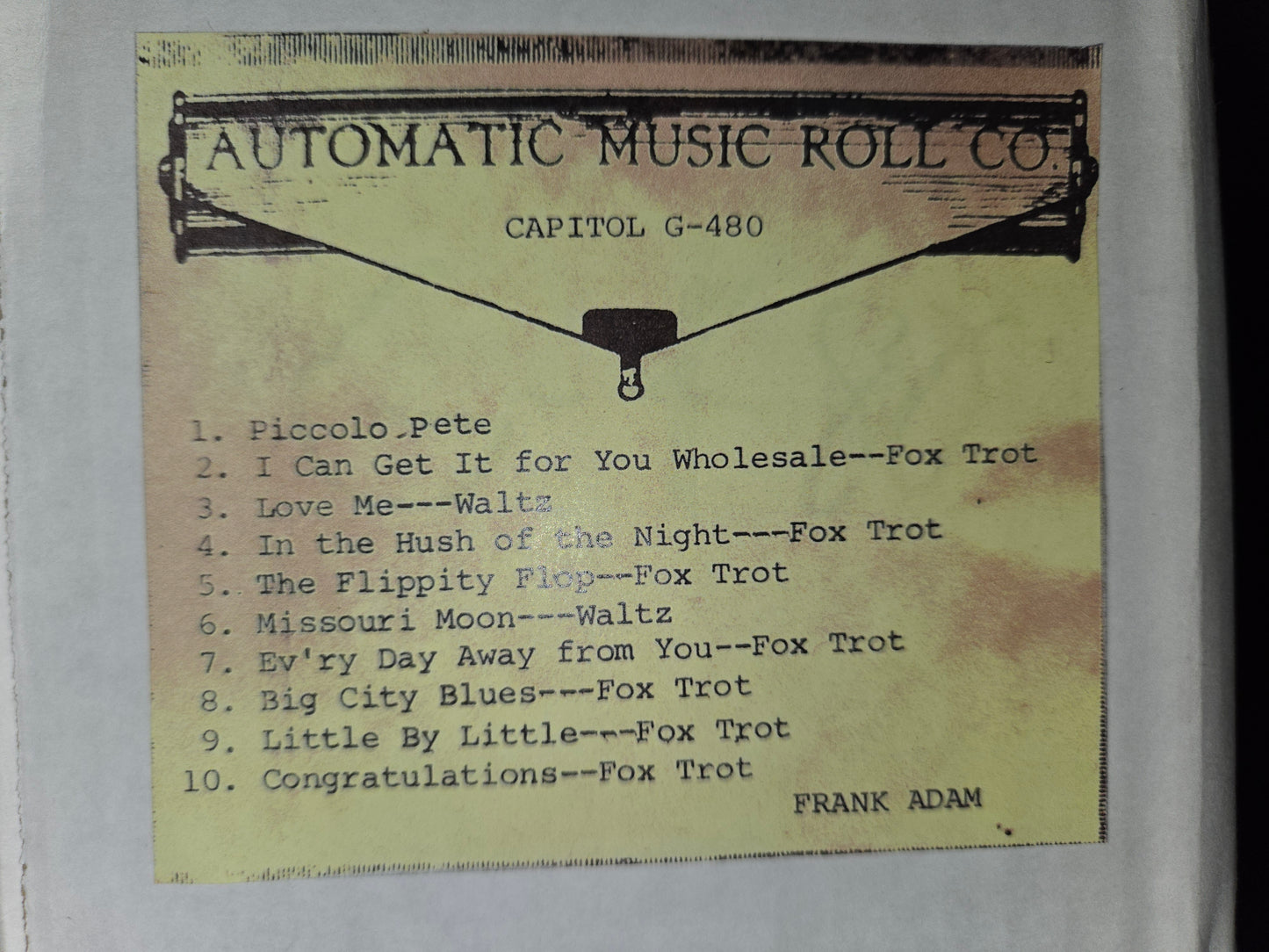 G-Roll G-480 RECUT Nickelodeon Roll Piccolo Pete