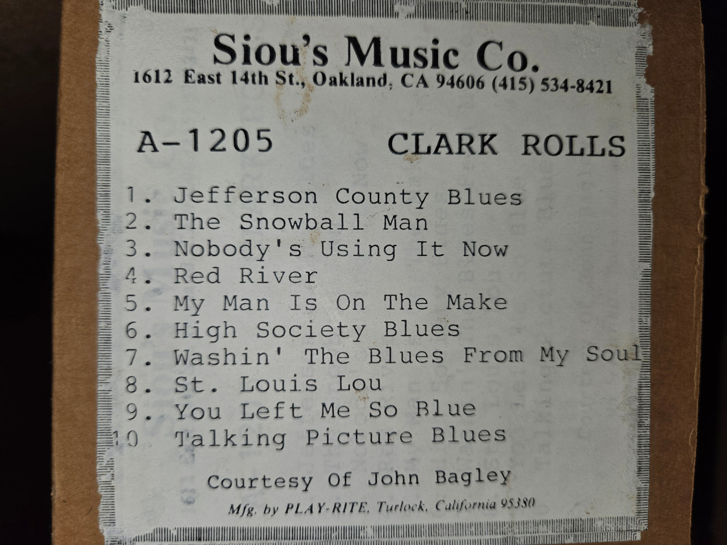 A-Roll A-1205 RECUT Nickelodeon Roll Jefferson County Blues