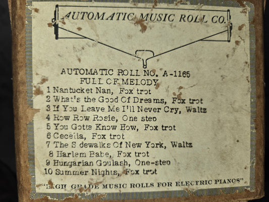 A-Roll A-1165 RECUT Nickelodeon Roll Full of Melody