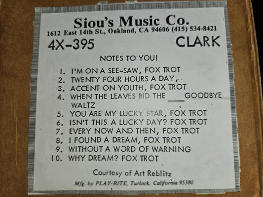 4X-Roll 4X-395 RECUT Nickelodeon Roll Notes To You!