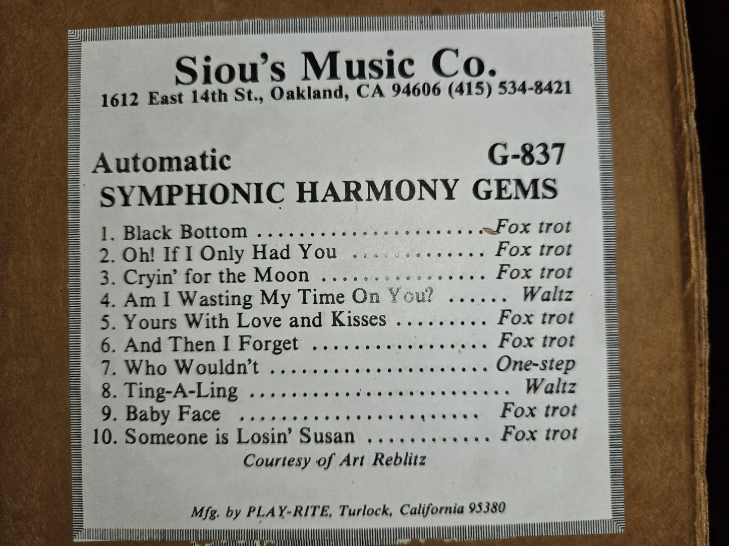 G-Roll G-837 RECUT Nickelodeon Roll Symphonic Harmony Gems