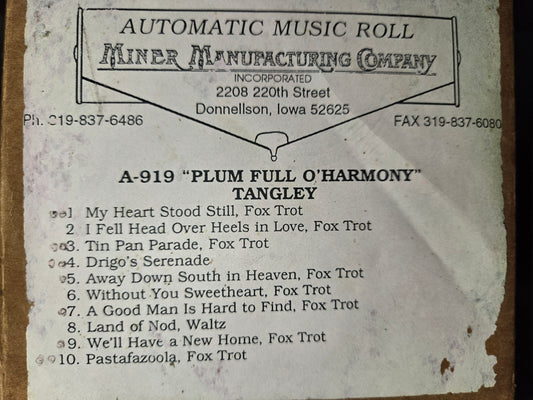 A-Roll A-919 RECUT Nickelodeon Roll Plum Full O Harmony Tangley