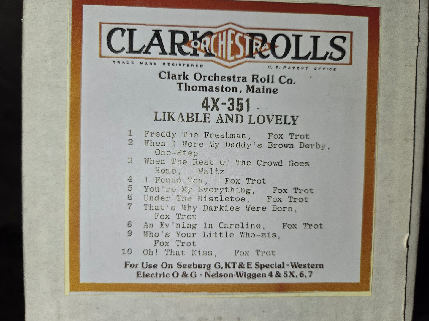 4X-Roll 4X-351 RECUT Nickelodeon Roll Likable and Lovely