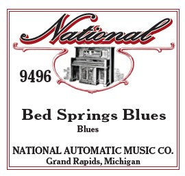 National Automatic Piano Roll - 9496 Bed Springs Blues - Blues