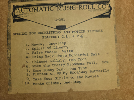 G-Roll G-391 RECUT Nickelodeon Roll Special for Orchestrian