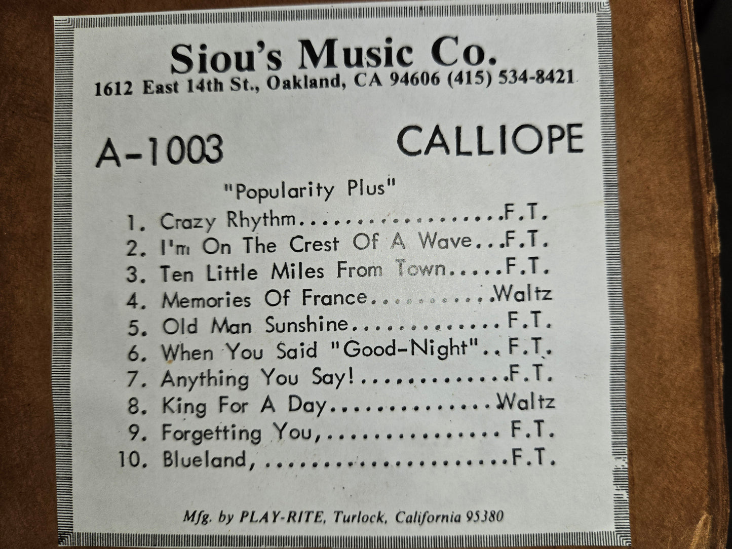 A-roll A-1003 RECUT Nickelodeon Roll Popularity Plus CALLIOPE