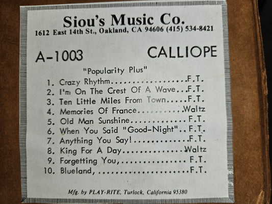 A-roll A-1003 RECUT Nickelodeon Roll Popularity Plus CALLIOPE