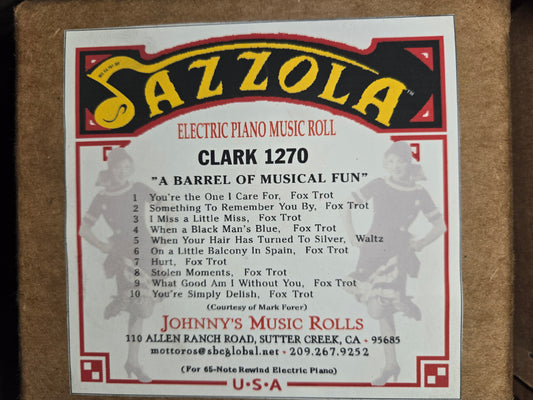 A-Roll A-1270 RECUT Nickelodeon Roll A Barrel of Musical Fun Jazzola