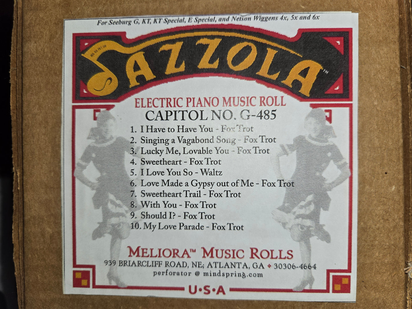 G-Roll G-485 RECUT Nickelodeon Roll Various Jazzola Meliora