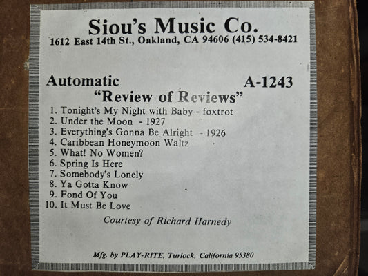 A-Roll A-1243 RECUT Nickelodeon Roll Review of Reviews