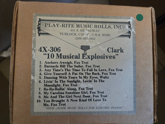4X-Roll 4X-306 RECUT Nickelodeon Clark 10 Musical Explosives