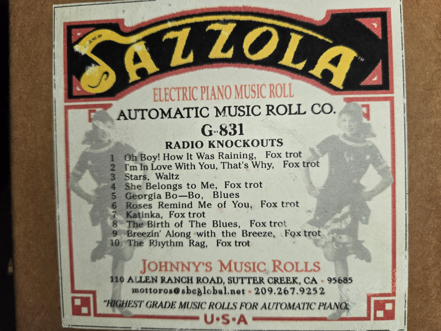 G-Roll G-831 RECUT Nickelodeon Roll Radio Knockouts Jazzola