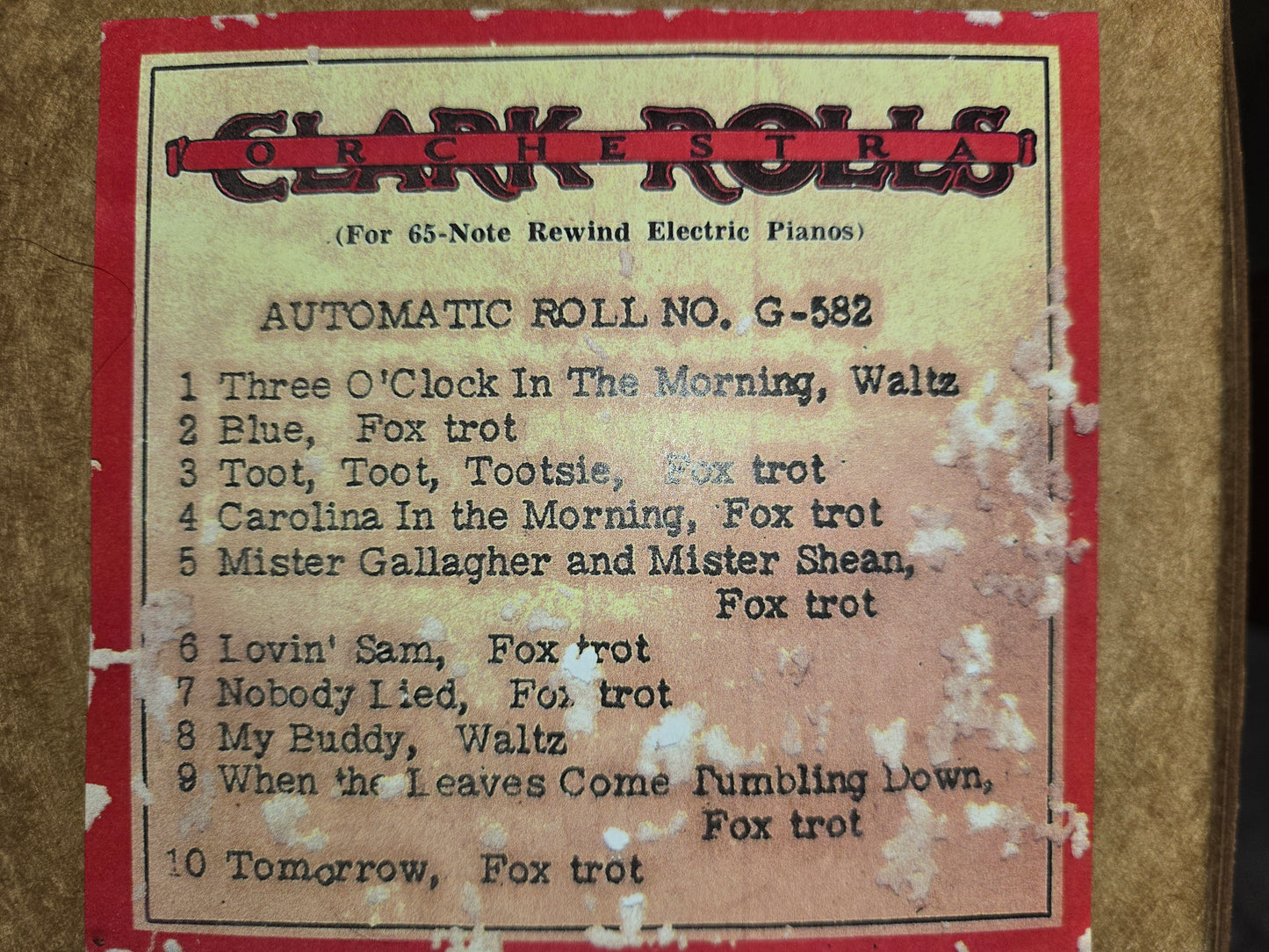 G-Roll G-582 RECUT Nickelodeon Roll Three O'Clock In the Morning