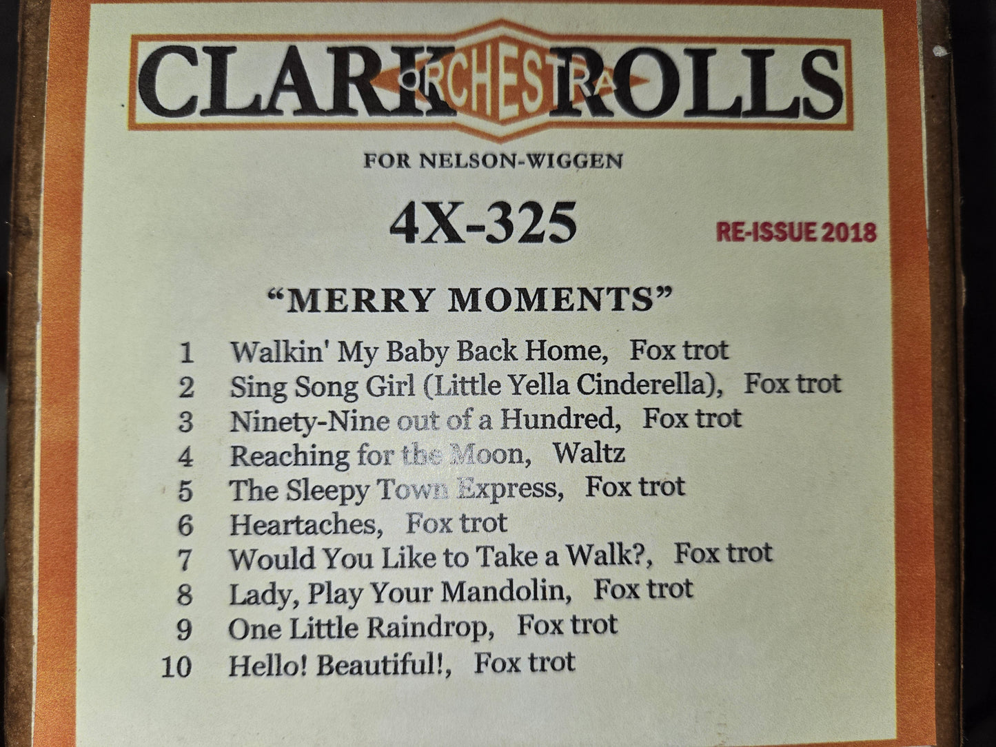 4X-Roll 4X-325 RECUT Nickelodeon Roll Merry Moments - Meliora