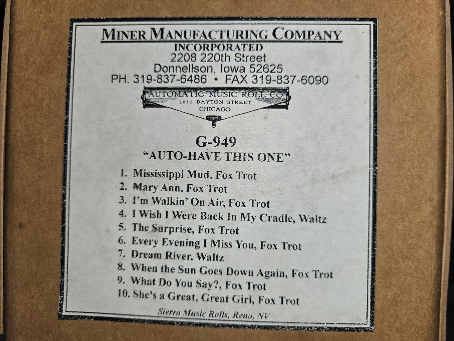 G-Roll G-949 RECUT Nickelodeon Roll Auto-Have This One