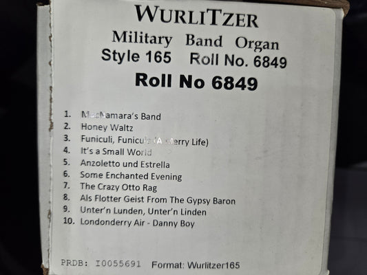 WURLITZER 165 BAND ORGAN ROLL #6849 MacNamar'as Band