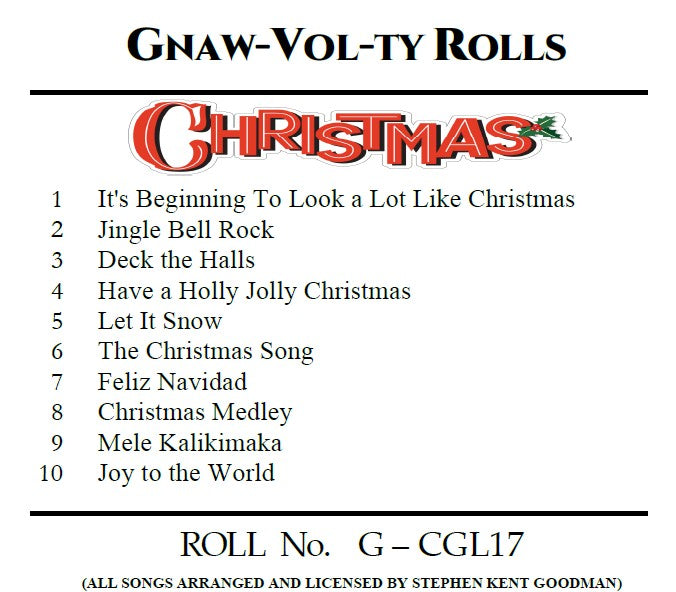 G-Roll G-CGL17 Nickelodeon Roll Christmas Songs - NEW 2026 RECUT