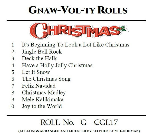 G-Roll G-CGL17 Nickelodeon Roll Christmas Songs - NEW 2026 RECUT