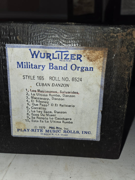 WURLITZER 165 BAND ORGAN ROLL #6524 Cuban Danzon - READ DESC