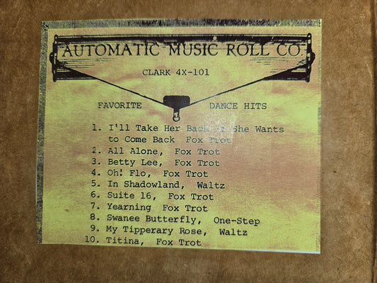 4X-Roll 4X-101 RECUT Nickelodeon Roll Favorite Dance Hits