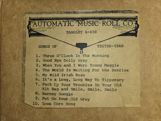 A-Roll A-658 RECUT Nickelodeon Roll Songs of Yester-Year Tangley