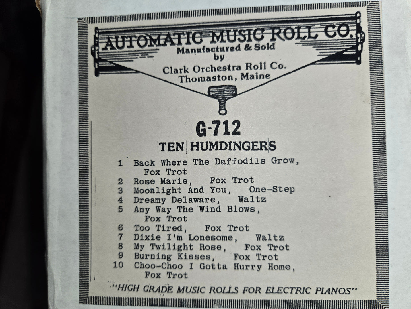 G-roll G-712 RECUT Nickelodeon Roll Ten Humdingers