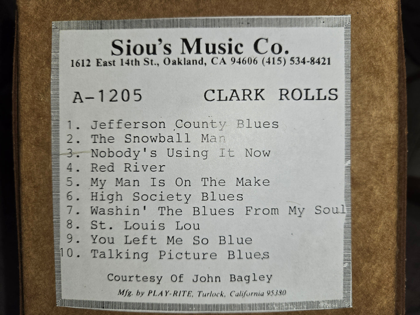 A-Roll A-1205 RECUT Nickelodeon Roll Jefferson County Blues