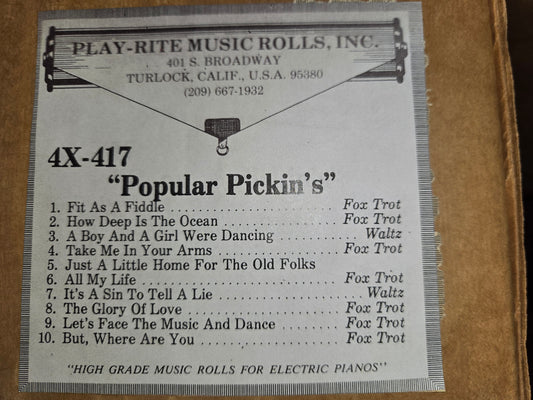 4X-Roll 4X-417 RECUT Nickelodeon Roll Popular Pickins