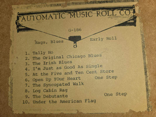 G-Roll G-186 RECUT Nickelodeon Roll Rags Blues Early Roll