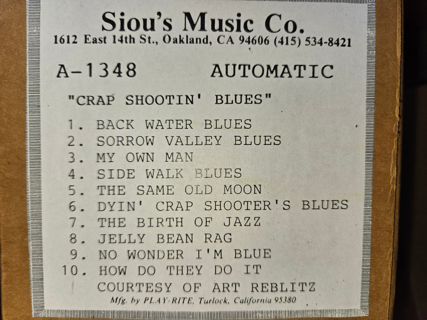 A-Roll A-1348 RECUT Nickelodeon Roll Crap Shootin Blues