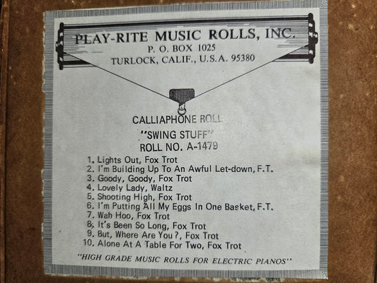 A-Roll A-1479 RECUT Nickelodeon Roll Swing Stuff CALLIAPHONE