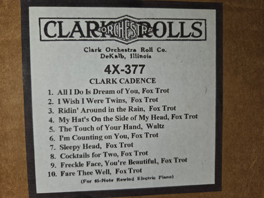 4X-Roll 4X-377 RECUT Nickelodeon Roll Clark Cadence