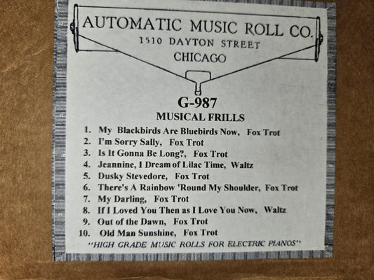 G-Roll G-987 RECUT Nickelodeon Roll Musical Frills
