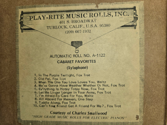 A-Roll A-1122 RECUT Nickelodeon Roll Cabaret Favorites