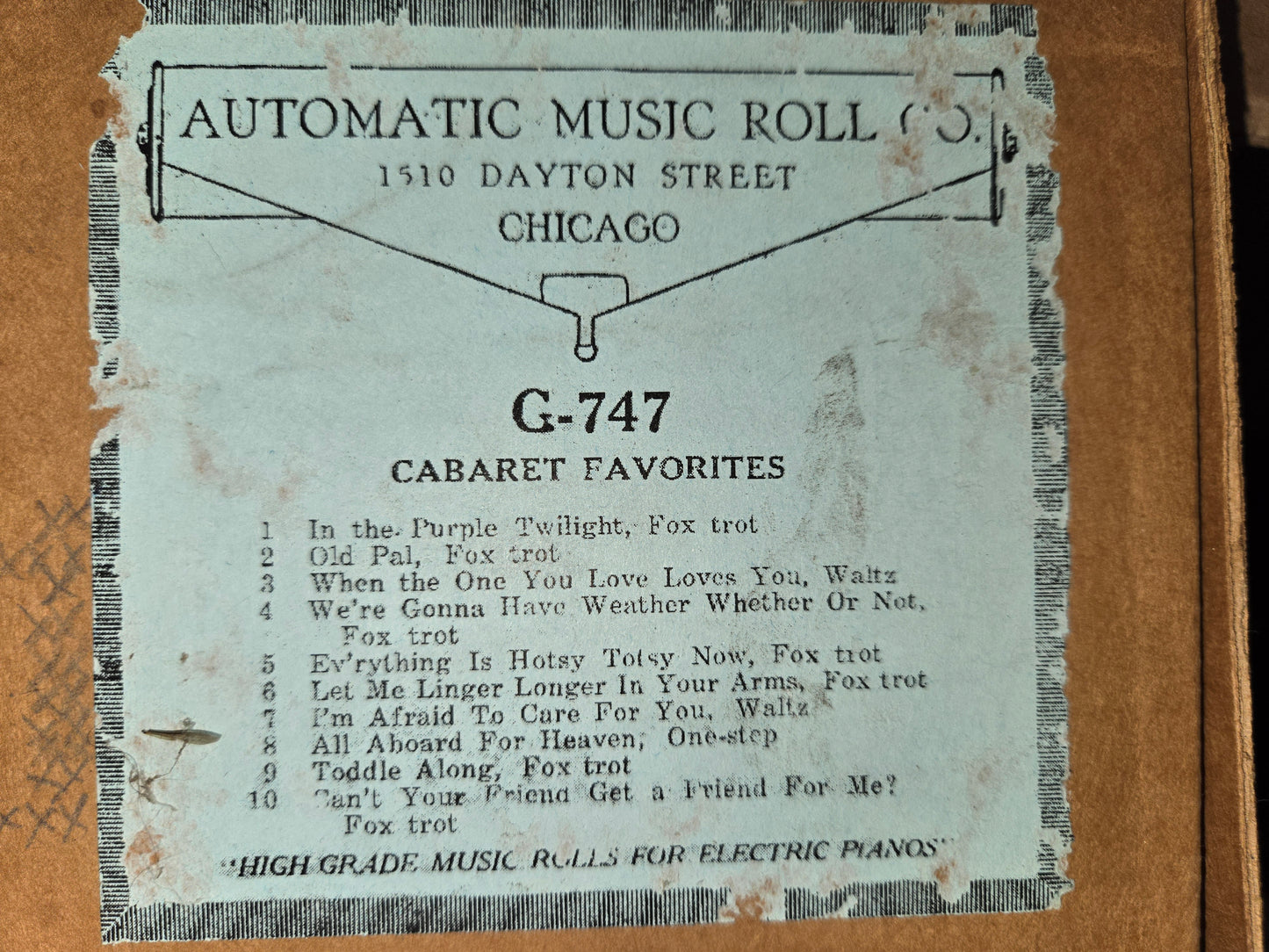 G-Roll G-747 RECUT Nickelodeon Roll Cabaret Favorites