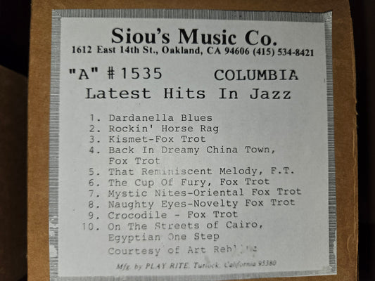 A-Roll A-1535 RECUT Nickelodeon Roll Latest Hits In Jazz