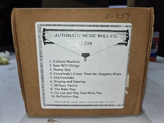 O-Roll O-259 RECUT Nickelodeon Orchestrion Various