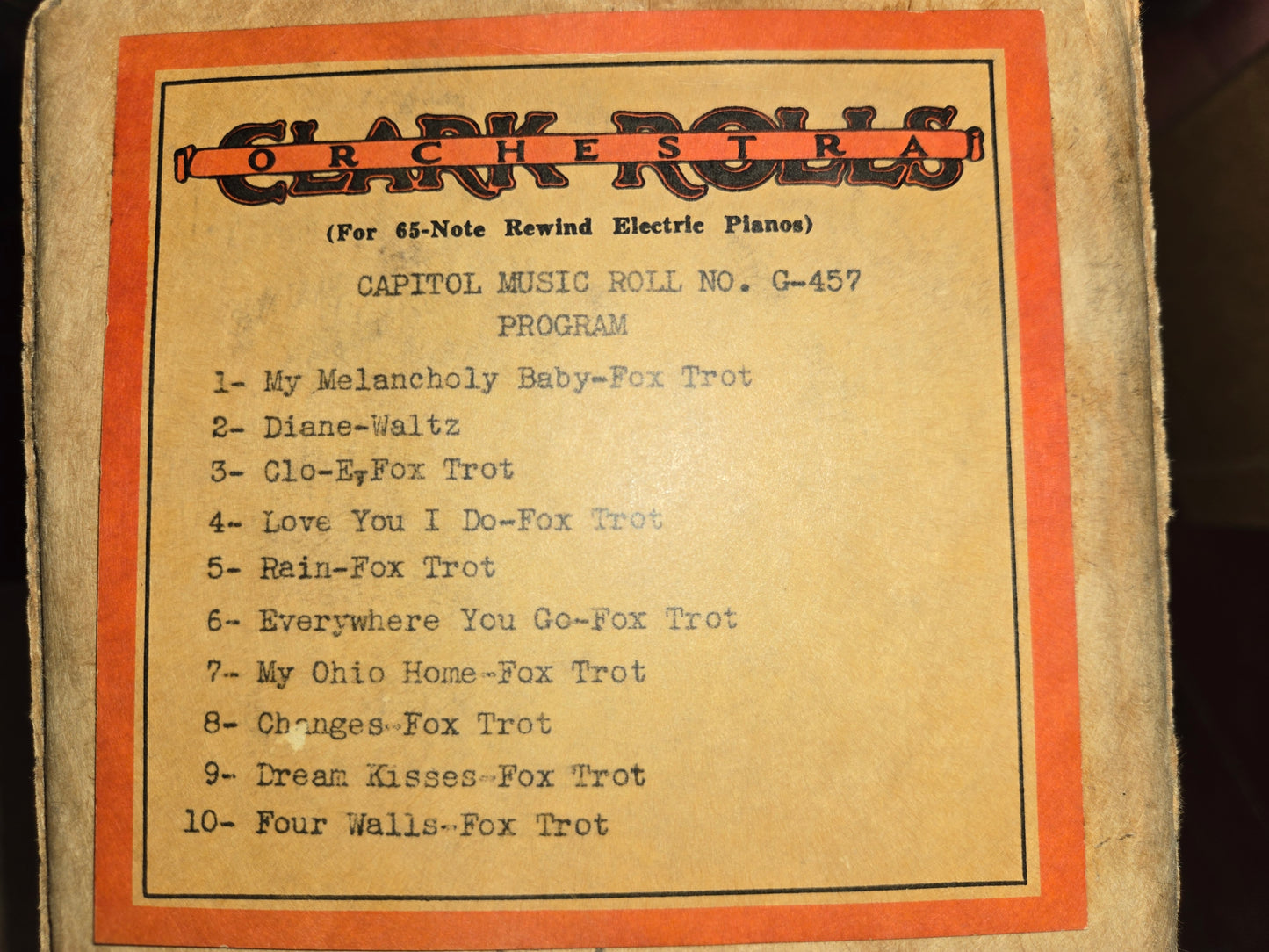 G-Roll G-457 RECUT Nickelodeon Roll My Melancholy Baby