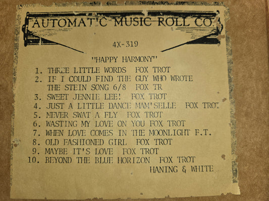 4X-Roll 4X-319 RECUT Nickelodeon Roll Three Little Words