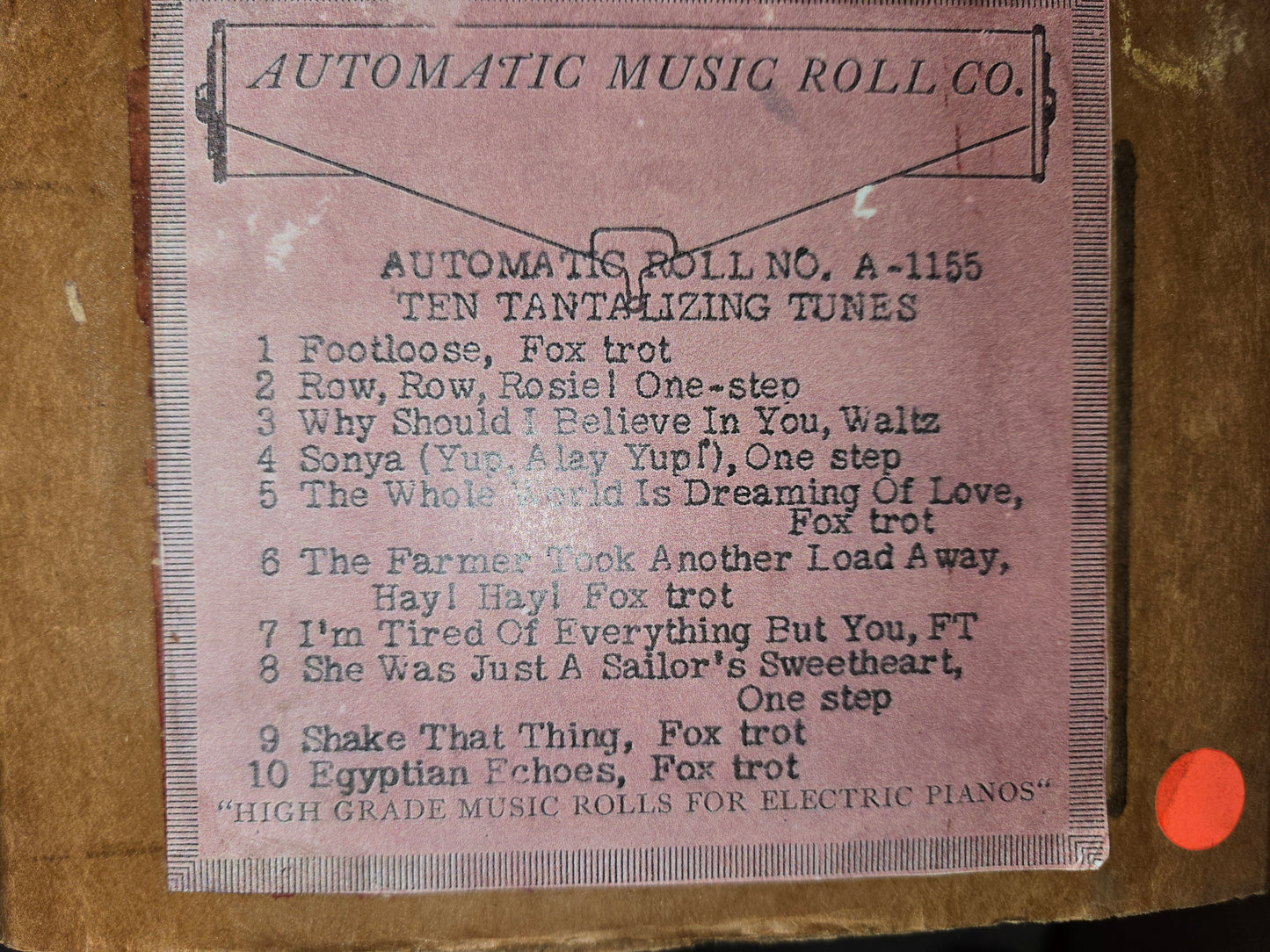A-Roll A-1155 RECUT Nickelodeon Roll Ten Tentalizing Tunes