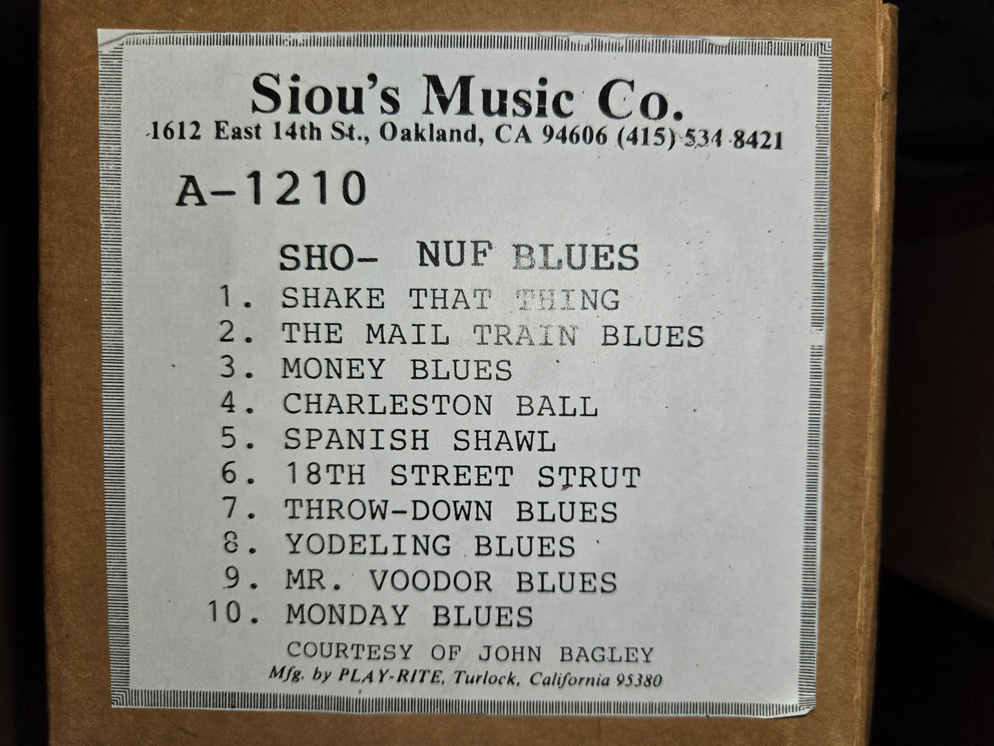 A-Roll A-1210 RECUT Nickelodeon Roll Sho-Nuf Blues