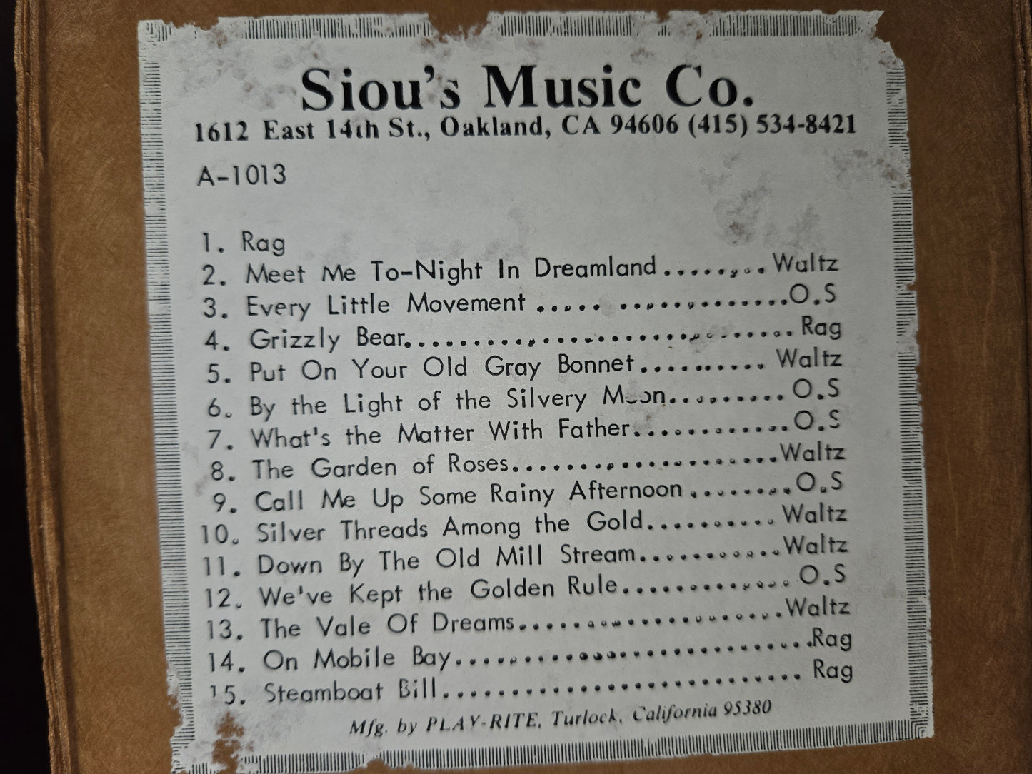 A-Roll A-1013 RECUT Nickelodeon Roll Rag Meet Me To Night In Dreamland