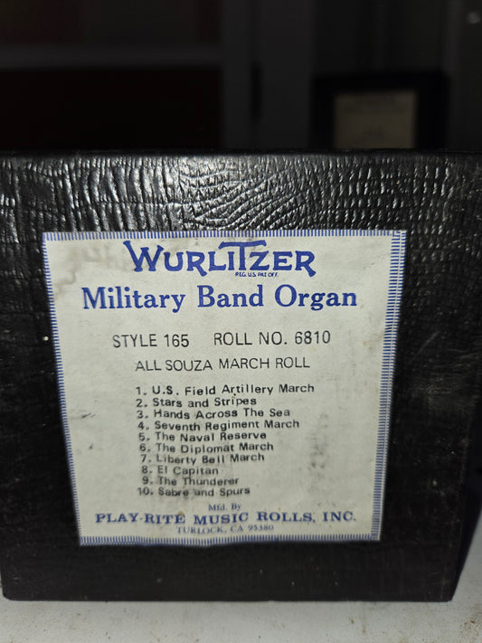 WURLITZER 165 BAND ORGAN ROLL #6810 March