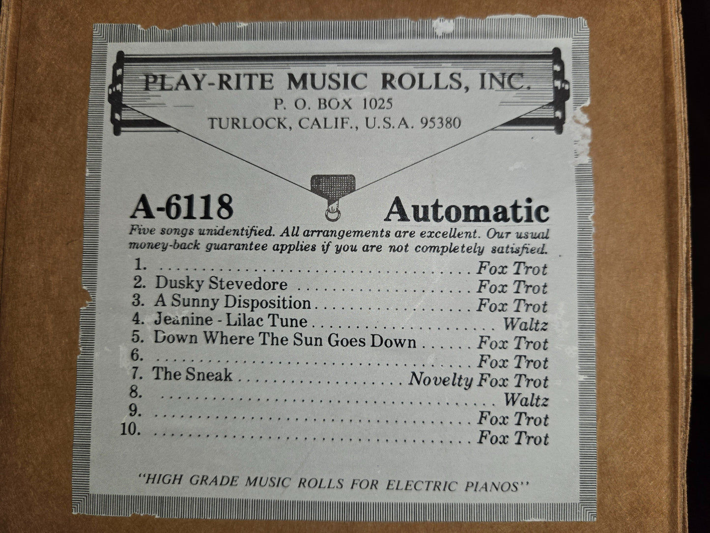 A-Roll A-6118 RECUT Nickelodeon Roll Dusky Stevedore