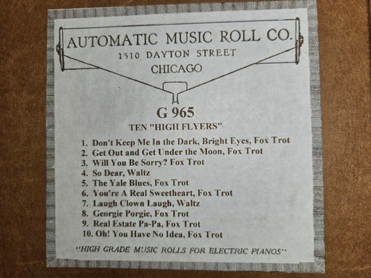 G-roll G-965 RECUT Nickelodeon Roll Ten High Flyers