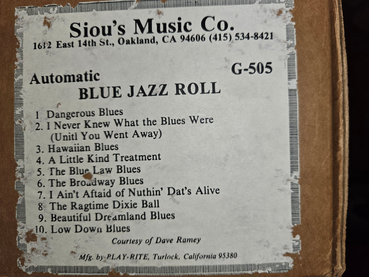 G-Roll G-505 RECUT Nickelodeon Roll Blue Jazz Roll