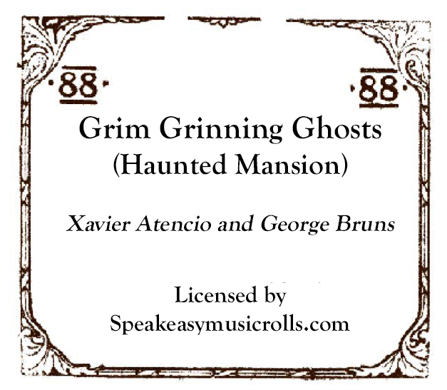 88-Note Roll Grim Grinning Ghosts -2026 Recut