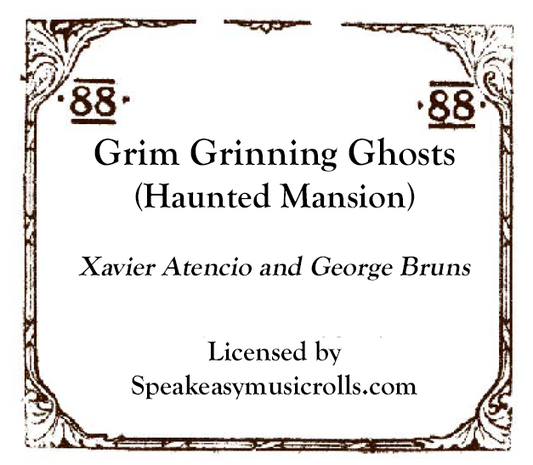 88-Note Roll Grim Grinning Ghosts -2026 Recut